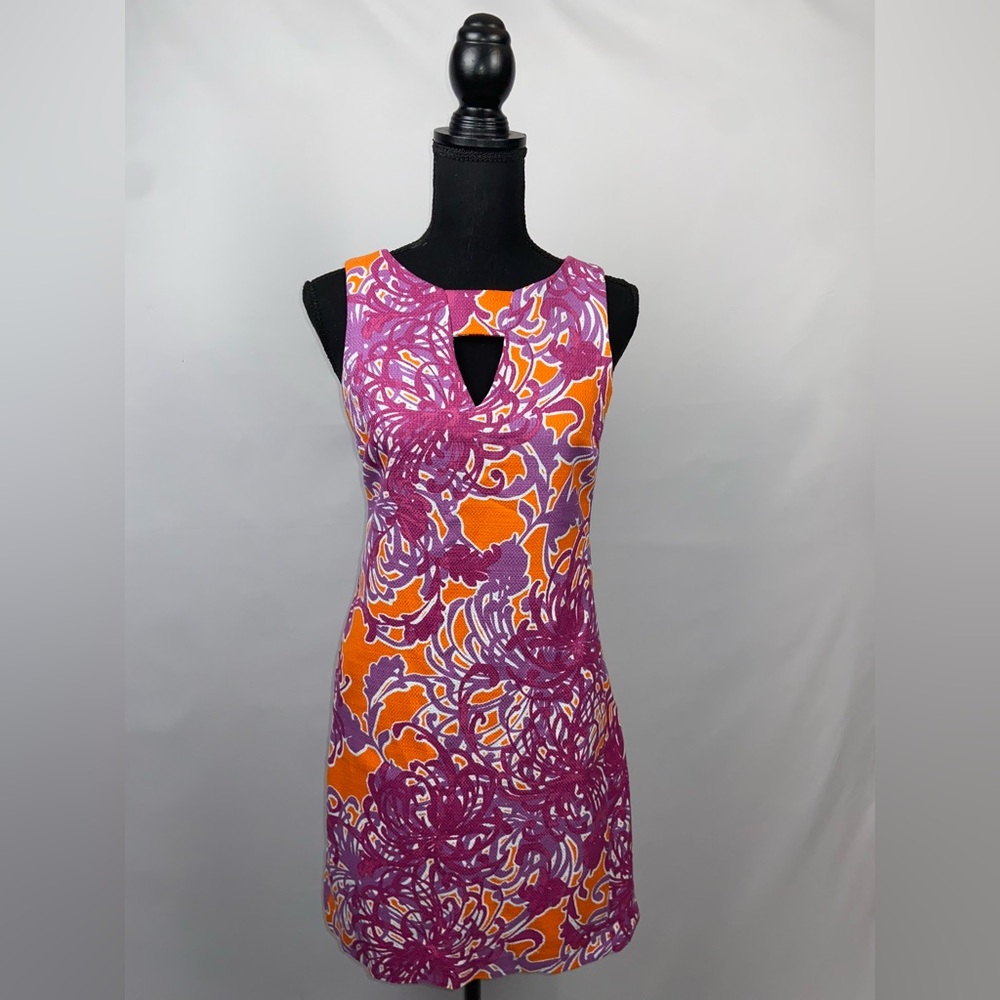 Dress Orange + Purple Size 4 Taylor with pockets NWOT